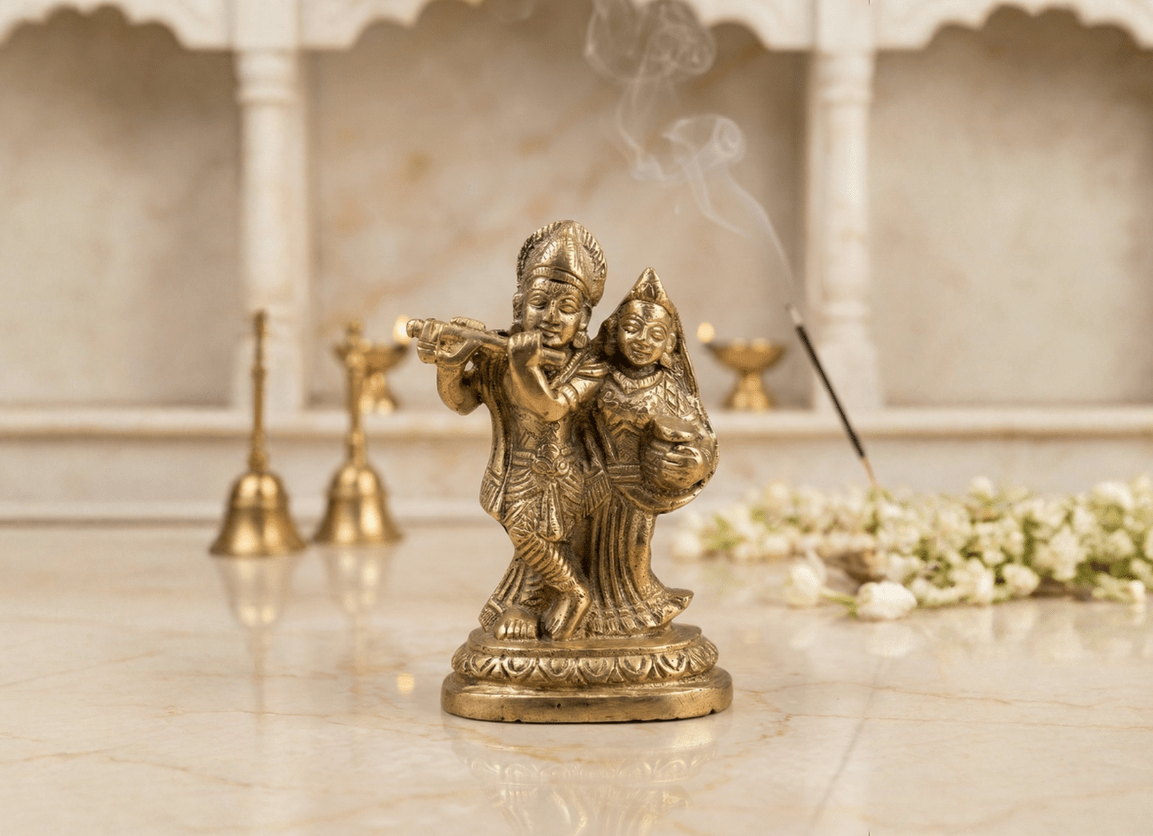 Top 6 Brass Idols for Home Temple - SwastikKripa | Pure Brass Idols | Home Decor & Gifting | Free Shipping.