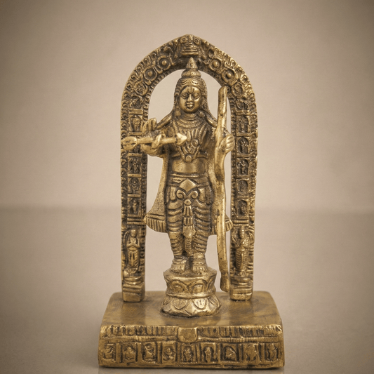 Sacred Brass Shri Ram Idol - SwastikKripa | Pure Brass Idols | Home Decor & Gifting | Free Shipping.