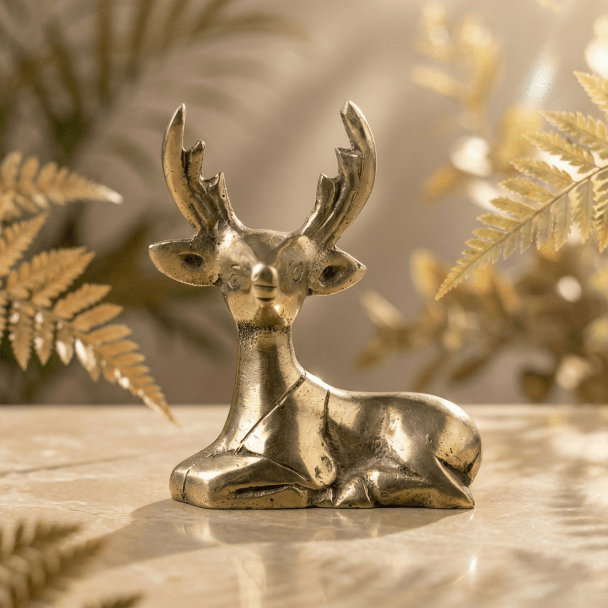 Handcrafted Brass Deer - Home Decor - SwastikKripa | Pure Brass Idols | Home Decor & Gifting | Free Shipping.