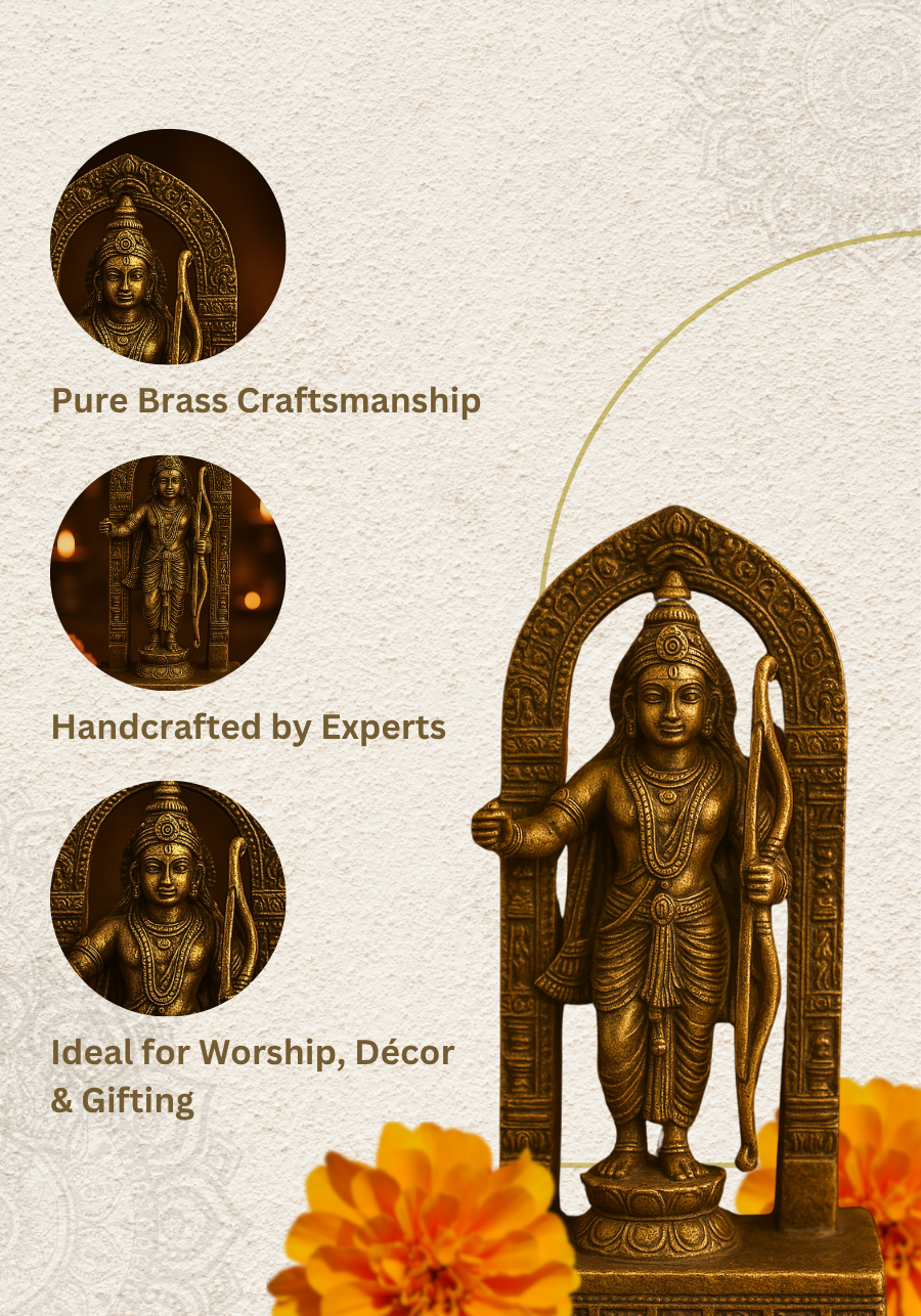 Sacred Brass Shri Ram Idol