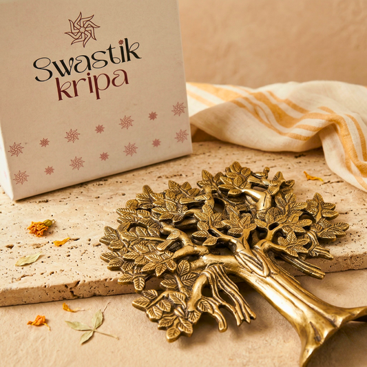Vriksha Brass Tree of Life | Handcrafted Decor for Growth & Harmony