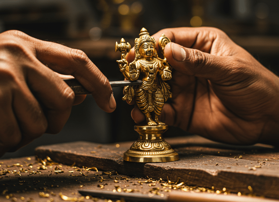 The Timeless Art of Indian Brass Creations: A Legacy of Craftsmanship - SwastikKripa | Pure Brass Idols | Home Decor & Gifting | Free Shipping.