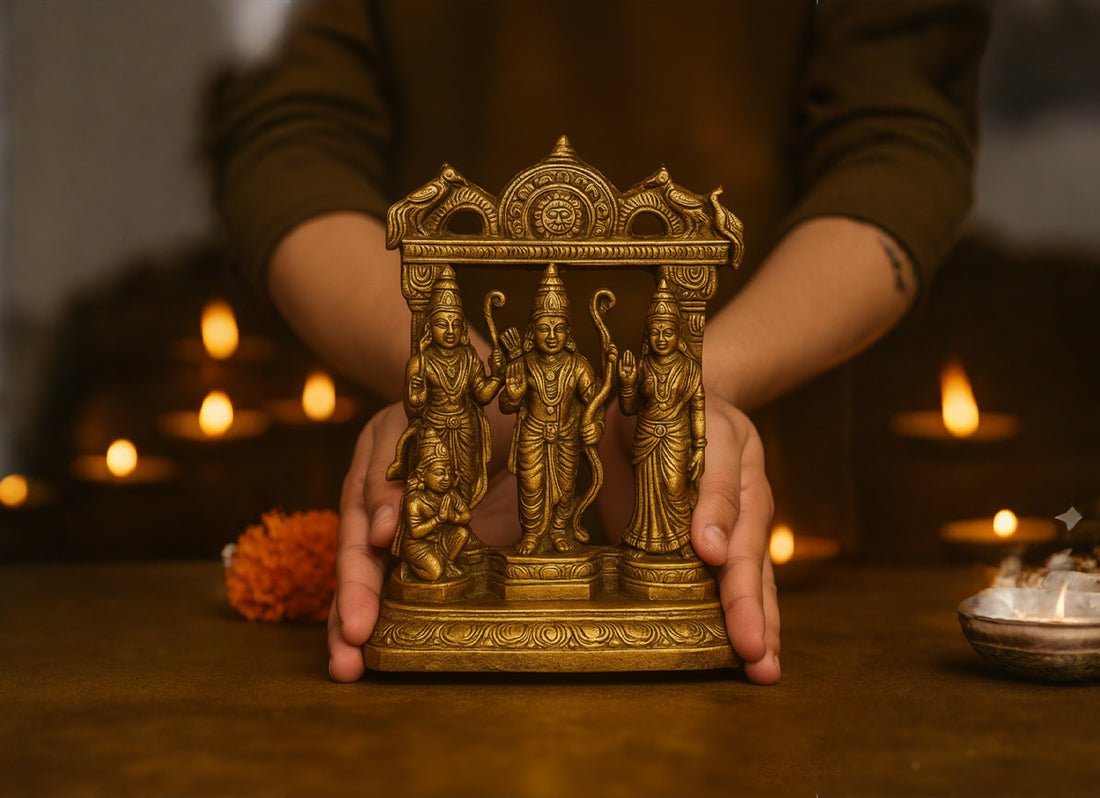 Ram Darbar Brass Idol – A Timeless Symbol of Devotion and Craftsmanship - SwastikKripa | Pure Brass Idols | Home Decor & Gifting | Free Shipping.