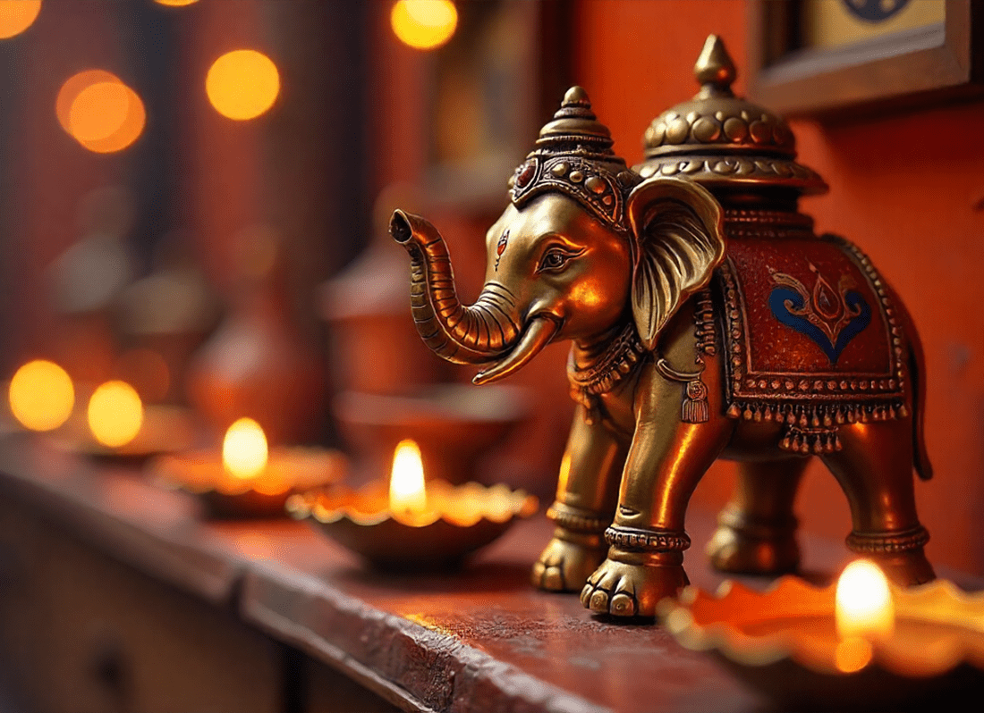 The Power of Grace: Why an Elephant Brass Idol Belongs in Every Indian Home - SwastikKripa | Pure Brass Idols | Home Decor & Gifting | Free Shipping.