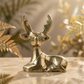 Deer Figurine – Pure Brass - Handcrafted Brass Deer for Home Decor