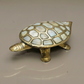 Brass Tortoise with Mother of Pearl Inlay | Vastu & Feng Shui Wealth Symbol