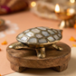 Brass Tortoise with Mother of Pearl Inlay | Vastu & Feng Shui Wealth Symbol