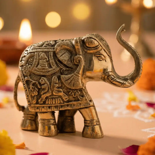 Pure Brass Elephant - Prosperity