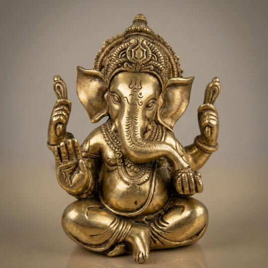 Pure Brass Lord Ganesha Idol | Home & Decor