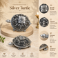 Ashtalakshmi Vastu Tortoise Idol with Eight Lakshmi Forms | Pure 999 Silver Plated