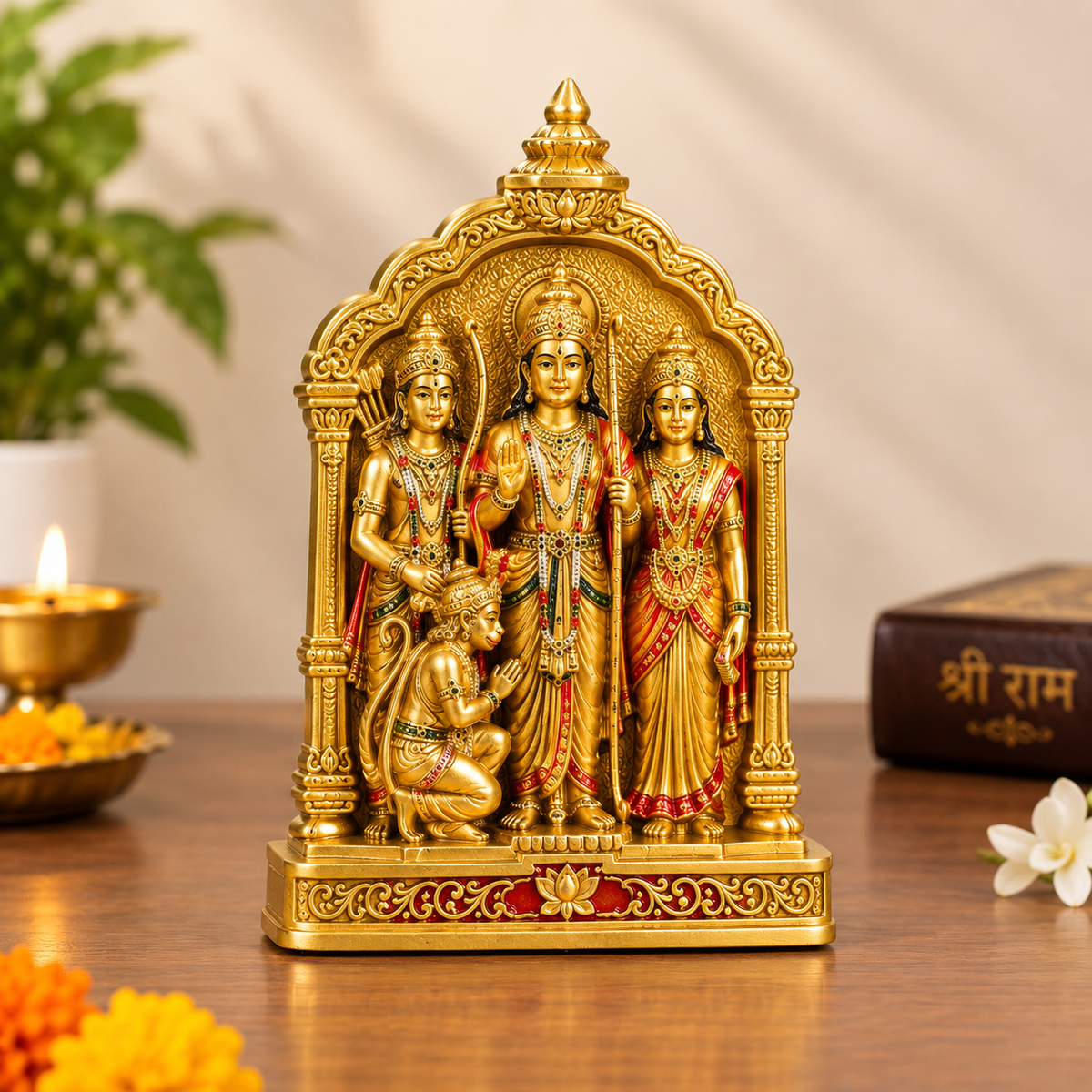 Ram Darbar Pocket Temple - Gold Coated (Testing Product)