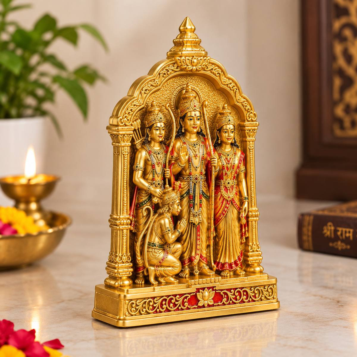 Ram Darbar Pocket Temple - Gold Coated (Testing Product)