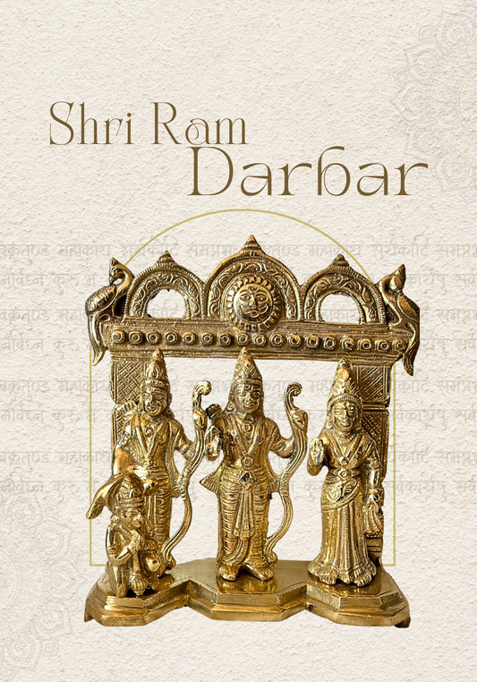 Antique Brass Ram Darbar Idol