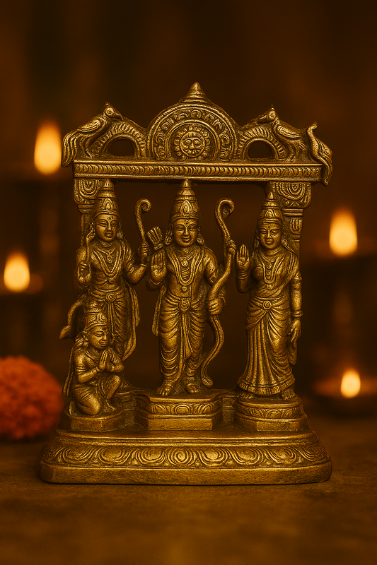 Antique Brass Ram Darbar Idol