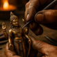 Antique Brass Lord Vishnu Idol – Preserver of Balance & Cosmic Order