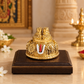 Lord Balaji Charan Paduka | Venkateswara Feet with Shankh, Chakra & Namam | Gold Plated