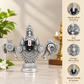 Tirupati Balaji Face Idol | Lord Venkateswara Murti for Car, Mandir & Desk Pure 999 Silver Plated