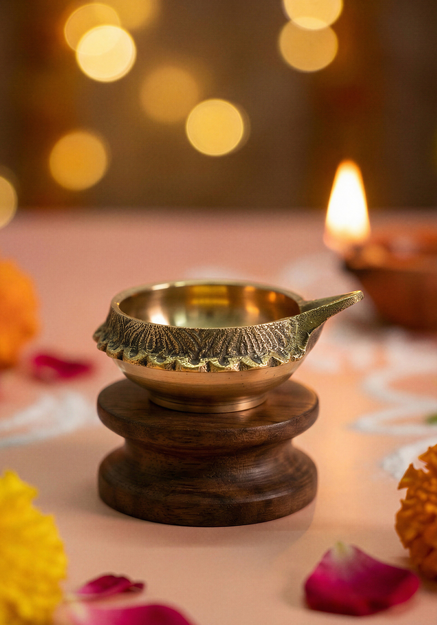 Kuber Deepak Set of 2 | Pure Brass Diya for Wealth, Prosperity & Pooja