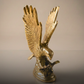 Pure Brass Eagle Figurine – Handcrafted Symbol of Power, Vision & Protection