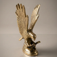 Pure Brass Eagle Figurine – Handcrafted Symbol of Power, Vision & Protection