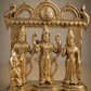 Ram Darbar Idol – Pure Brass - Handcrafted Ram, Sita, Lakshman & Hanuman Murti for Home Temple & Vastu Blessings
