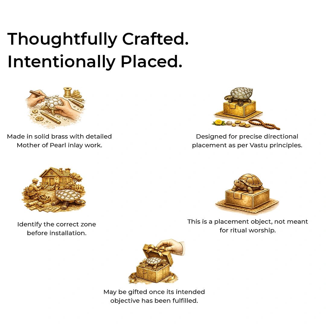 Brass Tortoise with Mother of Pearl Inlay - SwastikKripa | Pure Brass Idols | Home Decor & Gifting | Free Shipping.